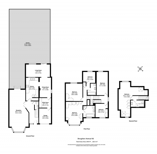 Floor Plan Image for 6 Bedroom Semi-Detached House for Sale in Broughton Avenue, Finchley, N3