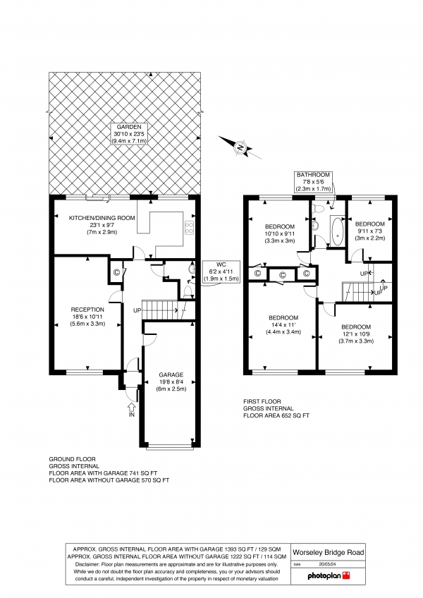 Floor Plan Image for 4 Bedroom Property to Rent in Worsley Bridge Road, Beckenham