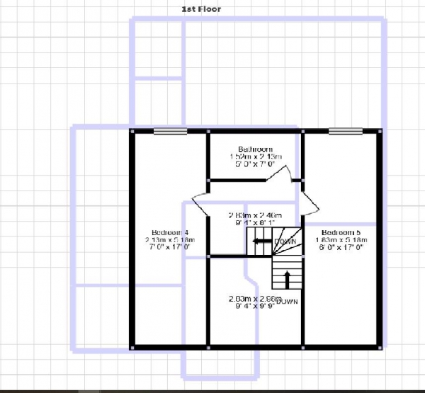 Floor Plan Image for 5 Bedroom Bungalow to Rent in Heathcote Avenue, Clayhall, Ilford