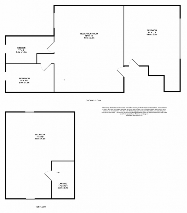 Floor Plan Image for 2 Bedroom Flat to Rent in Inglehurst Gardens, Ilford