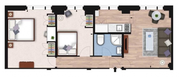 Floor Plan Image for 2 Bedroom Apartment to Rent in Hill Street, Mayfair