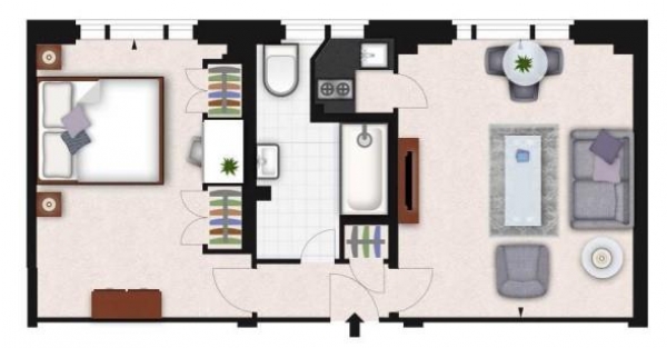 Floor Plan Image for 1 Bedroom Apartment to Rent in Hill Street, Mayfair