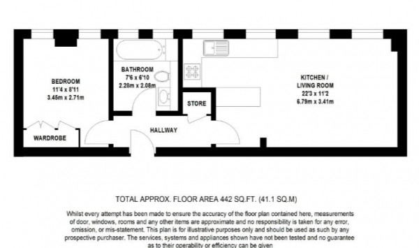 Floor Plan Image for 1 Bedroom Apartment for Sale in Marsham Street, London