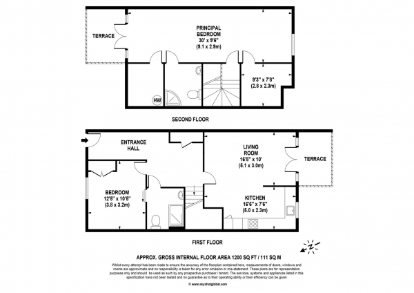 Floor Plan Image for 2 Bedroom Retirement Property for Sale in Lynwood Village, Ascot