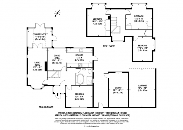 Floor Plan Image for 4 Bedroom Bungalow for Sale in King Edwards Road, Ascot