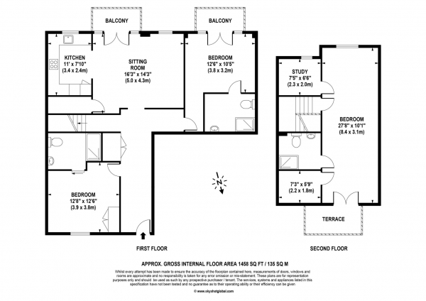 Floor Plan Image for 3 Bedroom Retirement Property for Sale in Rise Road, Ascot