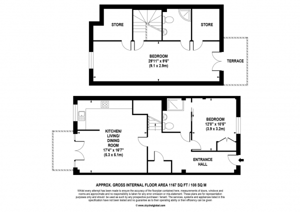 Floor Plan Image for 2 Bedroom Retirement Property for Sale in Lynwood Village, Sunningdale