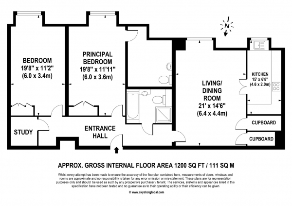 Floor Plan Image for 2 Bedroom Retirement Property for Sale in Barnes Wallis Court, West Byfleet