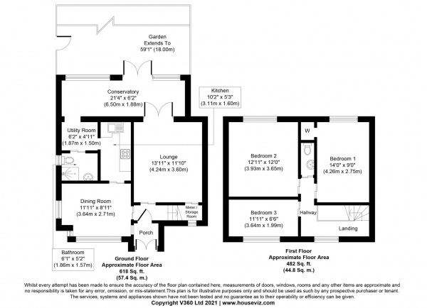 Floor Plan Image for 3 Bedroom Semi-Detached House for Sale in Heathway, Dagenham, RM10