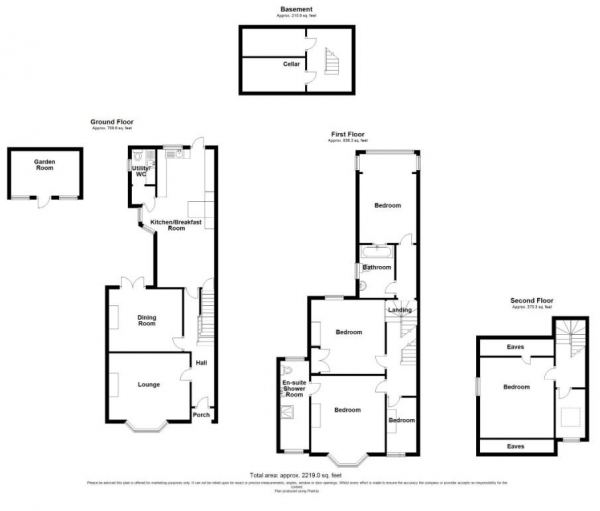 Floor Plan Image for 5 Bedroom Semi-Detached House to Rent in Portland Road, Gravesend, DA12