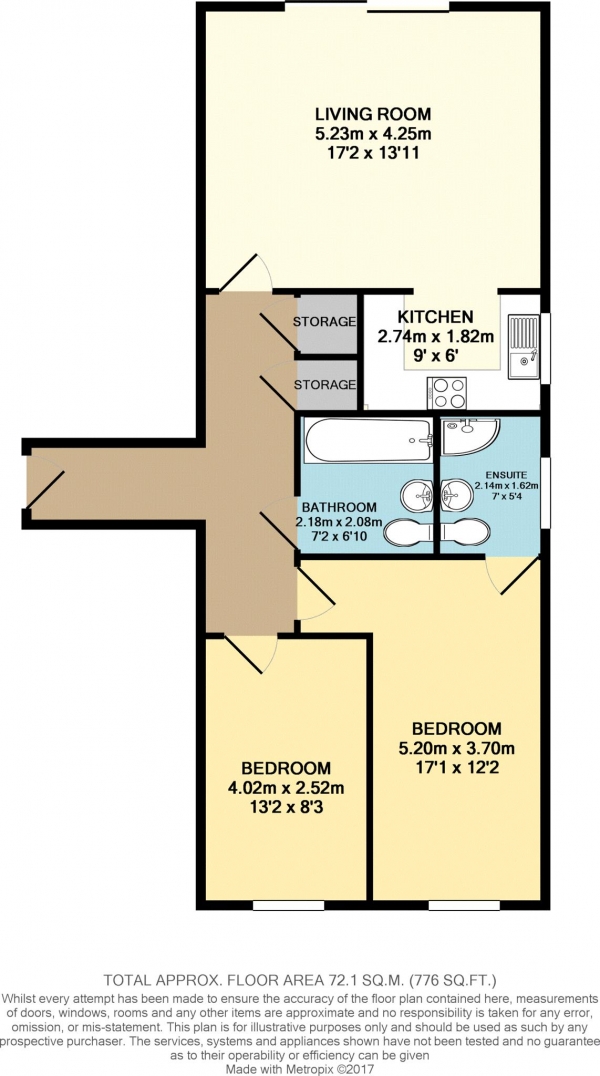 Floor Plan for 2 Bedroom Apartment for Sale in Miles Close, Thamesmead, SE28 0NJ, Thamesmead, SE28, 0NJ - Offers in Excess of &pound300,000