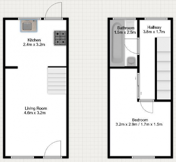 Floor Plan for 1 Bedroom Property for Sale in Nuthatch Gardens, Thamesmead West, SE28 0DJ, Thamesmead West, SE28, 0DJ - Guide Price &pound290,000