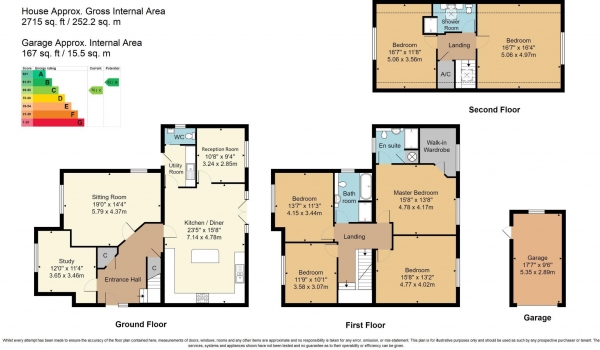 Floor Plan Image for 6 Bedroom Detached House for Sale in Melfort Road, Crowborough, TN6 1QT