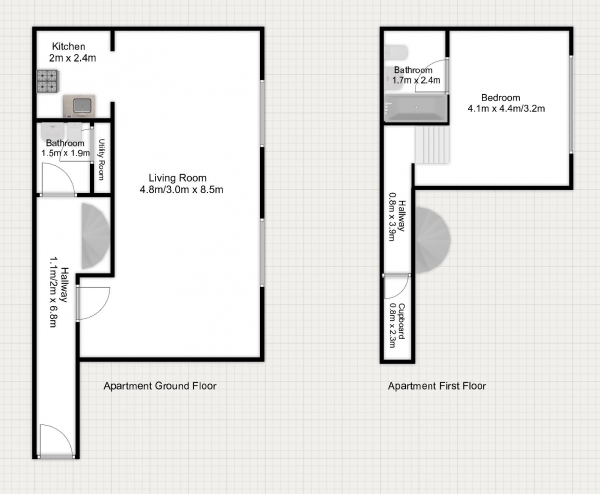 Floor Plan Image for 1 Bedroom Apartment for Sale in Building 36, Marlborough Road, SE18 6XD