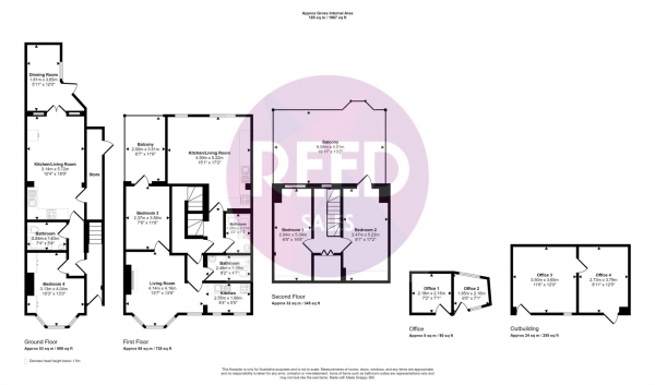 Floor Plan Image for 4 Bedroom End of Terrace House for Sale in East Street, Southend On Sea