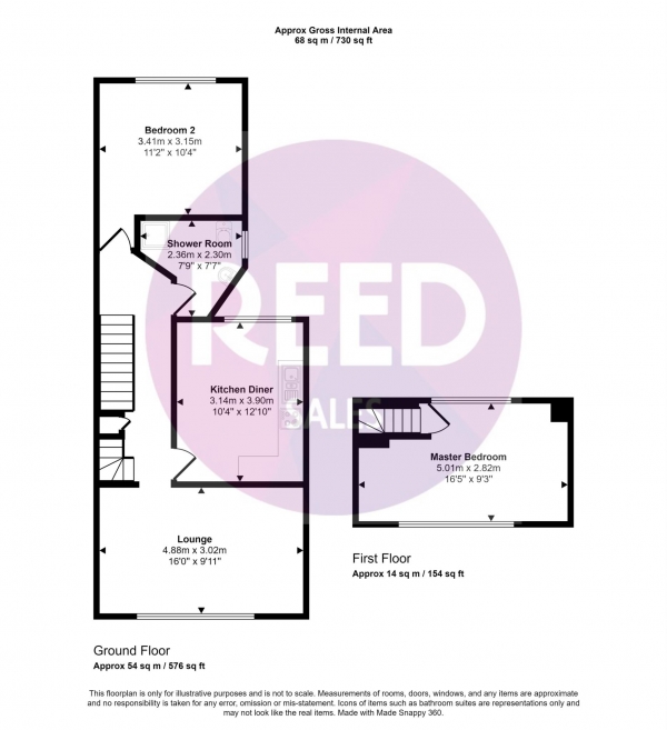 Floor Plan Image for 2 Bedroom Flat for Sale in Westborough Road, Westcliff On Sea