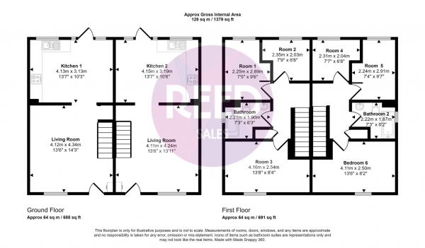 Floor Plan Image for 6 Bedroom Detached House for Sale in Curling Lane, Little Thurrock