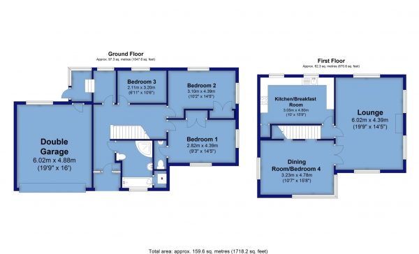 Floor Plan Image for 4 Bedroom Detached House for Sale in Bay View Road, Northam