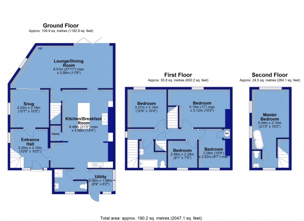 Floor Plan Image for 5 Bedroom Semi-Detached House for Sale in Cranford Cross, Woolsery