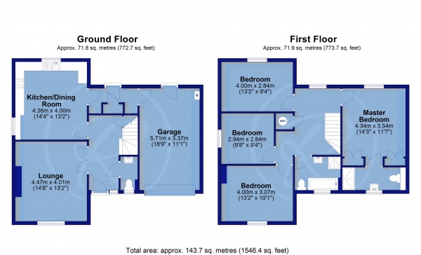 Floor Plan Image for 4 Bedroom Detached House for Sale in Goaman Park, Hartland