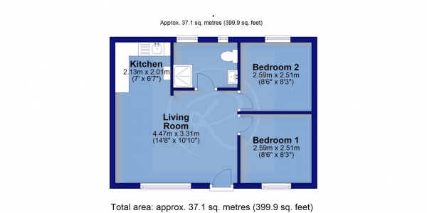 Floor Plan Image for 2 Bedroom Chalet for Sale in Bideford Bay Holiday Park, Buck`s Cross