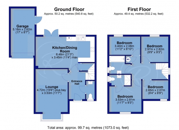 Floor Plan Image for 4 Bedroom Detached House for Sale in Taylor Crescent, Westward Ho!