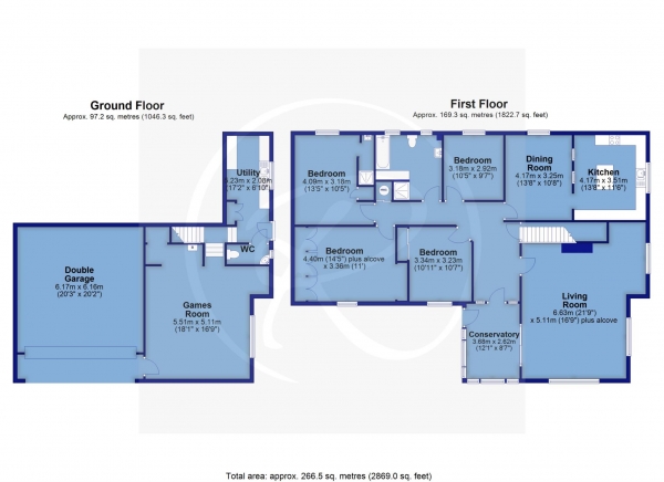 Floor Plan Image for 4 Bedroom Detached House for Sale in Weare Giffard