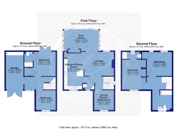 Floor Plan Image for 4 Bedroom Detached House for Sale in York Rise, Bideford