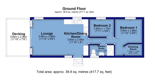 Floor Plan Image for Caravan for Sale in Parklands, Buck`s Cross