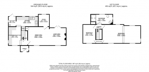 Floor Plan for 2 Bedroom Detached House for Sale in Swan Road, Worlingworth, Worlingworth, IP13, 7HZ -  &pound365,000