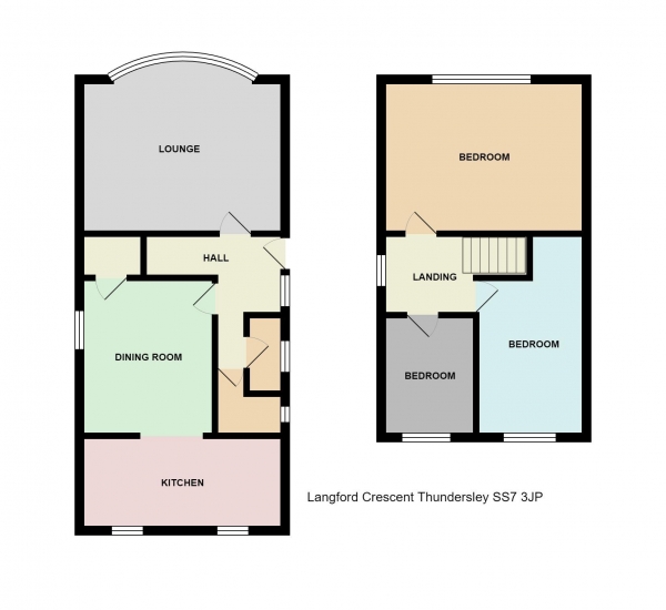 Floor Plan Image for 3 Bedroom Detached House for Sale in Langford Crescent, Thundersley