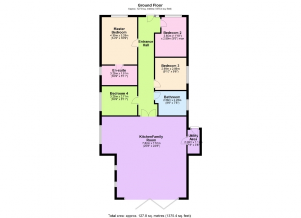 Floor Plan Image for 4 Bedroom Detached Bungalow for Sale in Olive Avenue, Leigh On Sea