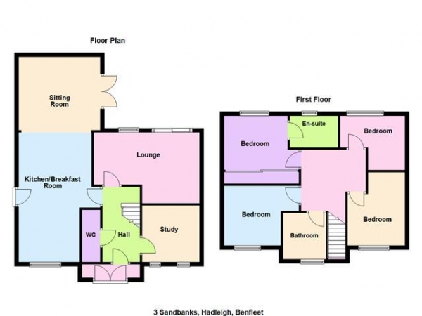 Floor Plan Image for 5 Bedroom Detached House for Sale in Sandbanks, Hadleigh