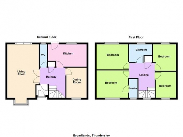 Floor Plan Image for 4 Bedroom Detached House for Sale in Broadlands, Thundersley