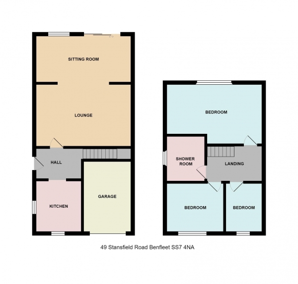 Floor Plan Image for 3 Bedroom Semi-Detached House for Sale in Stansfield Road, Benfleet