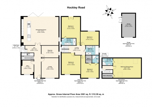 Floor Plan Image for 5 Bedroom Detached House for Sale in Hockley Road, Rayleigh