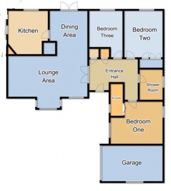 Floor Plan Image for 3 Bedroom Detached Bungalow for Sale in Eastbrae Road, Sunnyhill