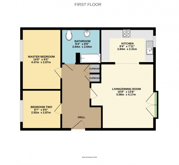 Floor Plan Image for 2 Bedroom Apartment for Sale in Kelvin Gate, Bracknell