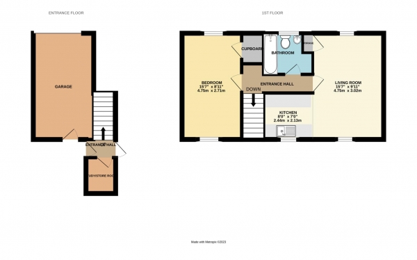 Floor Plan Image for 1 Bedroom Maisonette for Sale in Cottesmore, Bracknell