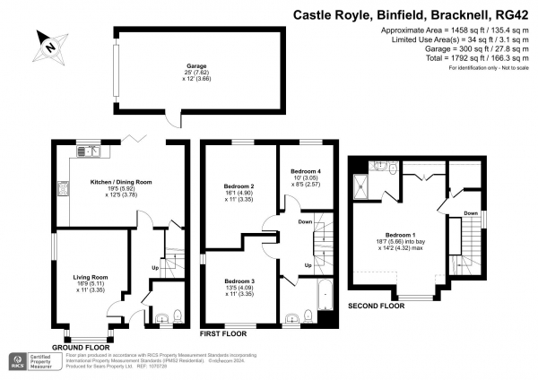 Floor Plan Image for 4 Bedroom Detached House for Sale in Castle Royle, Binfield