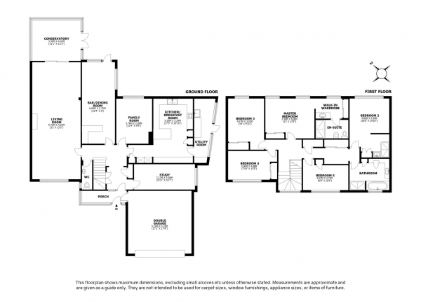 Floor Plan Image for 5 Bedroom Detached House for Sale in Shepherds Hill, Bracknell