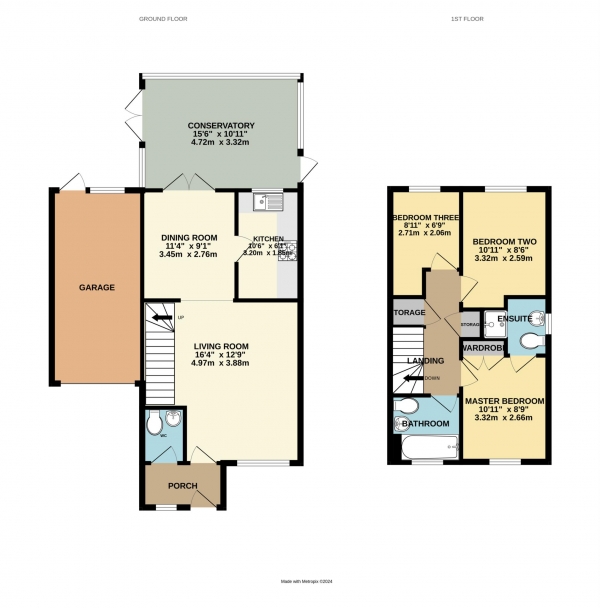 Floor Plan Image for 3 Bedroom Link Detached House for Sale in Dorset Vale, Warfield