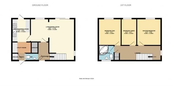 Floor Plan Image for 3 Bedroom Semi-Detached House for Sale in Nutley, Bracknell