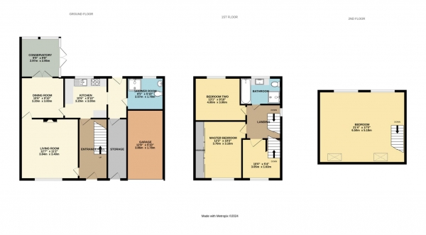 Floor Plan Image for 3 Bedroom Semi-Detached House for Sale in Bullbrook Drive, Bracknell