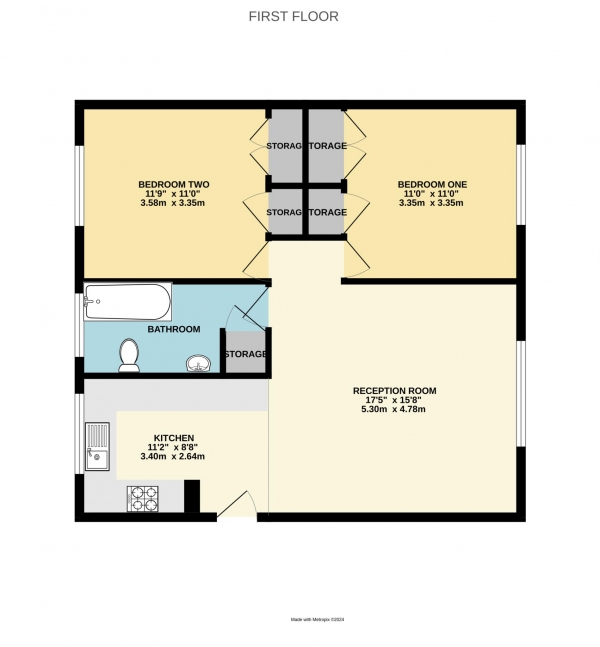 Floor Plan Image for 2 Bedroom Apartment for Sale in Cressex Close, Binfield