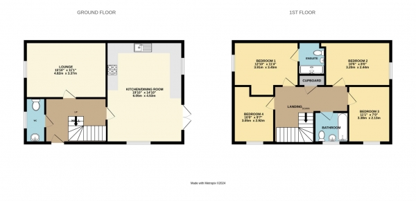 Floor Plan Image for 4 Bedroom Detached House for Sale in Sand Martins, Binfield