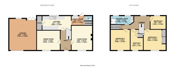 Floor Plan Image for 4 Bedroom Semi-Detached House for Sale in Old Bracknell Close, Bracknell