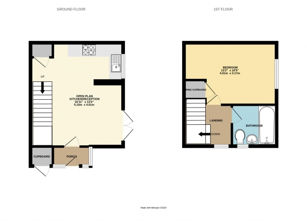 Floor Plan Image for 1 Bedroom Semi-Detached House for Sale in Horatio Avenue, Bracknell