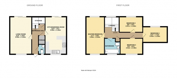 Floor Plan Image for 4 Bedroom Terraced House for Sale in Swaledale, Bracknell