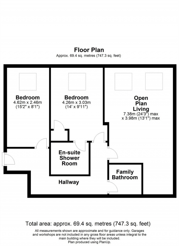 Floor Plan Image for 2 Bedroom Flat for Sale in Hicce House, Brand Street, HITCHIN, Hertfordshire